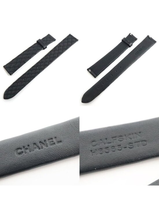 Chanel Boyfriend H6586 Black Diamond Bezel SS Leather Quartz main image 10